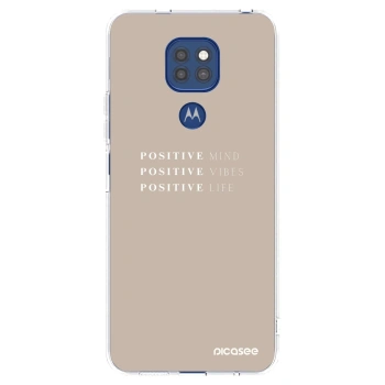 Picasee διαφανής θήκη σιλικόνης Motorola Moto G9 Play - Positive Vibes
