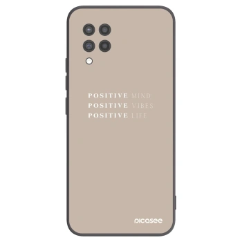 Picasee Μαύρη θήκη σιλικόνης για Samsung Galaxy A42 A426B - Positive Vibes