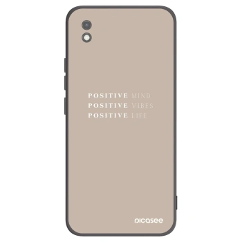 Picasee Μαύρη θήκη σιλικόνης για Xiaomi Redmi 9AT - Positive Vibes