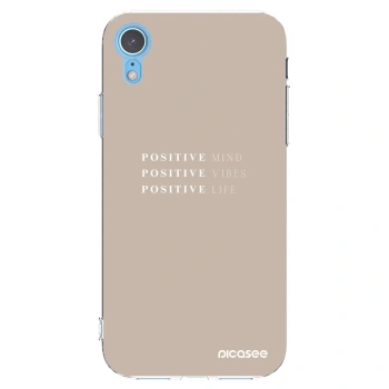 Picasee διαφανής θήκη σιλικόνης Apple iPhone XR - Positive Vibes