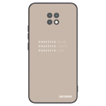 Picasee Μαύρη θήκη σιλικόνης για Xiaomi Redmi Note 9T - Positive Vibes