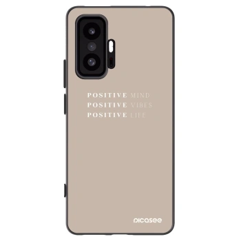 Picasee Μαύρη θήκη σιλικόνης για Xiaomi 11T Pro - Positive Vibes
