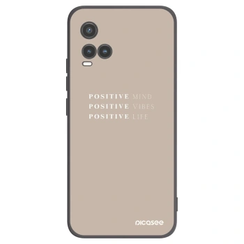 Picasee Μαύρη θήκη σιλικόνης για Vivo Y33s - Positive Vibes