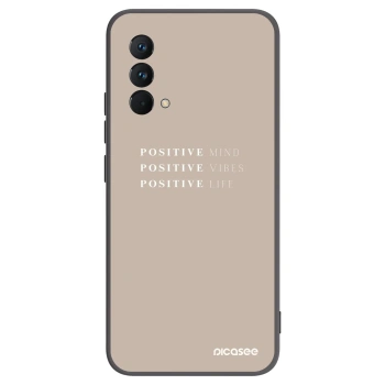 Picasee Μαύρη θήκη σιλικόνης για Realme GT Master Edition 5G - Positive Vibes