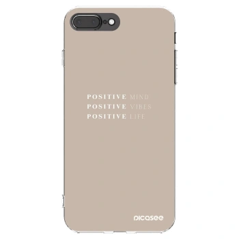 Picasee διαφανής θήκη σιλικόνης Apple iPhone 8 Plus - Positive Vibes