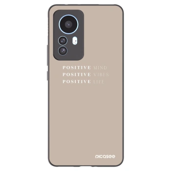 Picasee Μαύρη θήκη σιλικόνης για Xiaomi 12T - Positive Vibes