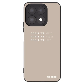 Picasee Μαύρη θήκη σιλικόνης για Honor X8a - Positive Vibes