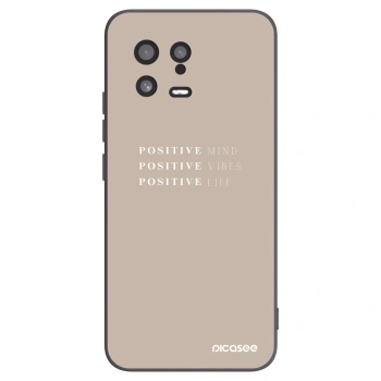 Picasee Μαύρη θήκη σιλικόνης για Xiaomi 13 - Positive Vibes