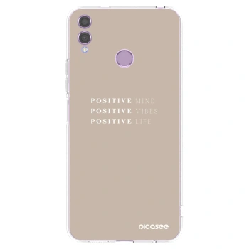 Picasee διαφανής θήκη σιλικόνης Honor 8X - Positive Vibes