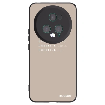 Picasee Μαύρη θήκη σιλικόνης για Honor Magic5 Pro - Positive Vibes