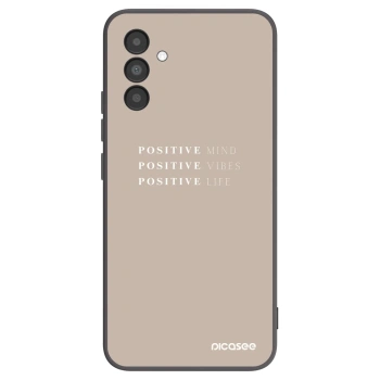 Picasee Μαύρη θήκη σιλικόνης για Samsung Galaxy A04s A047F - Positive Vibes