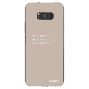 Picasee διαφανής θήκη σιλικόνης Samsung Galaxy S8 G950F - Positive Vibes