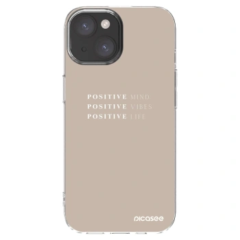 Picasee διαφανής θήκη σιλικόνης Apple iPhone 15 - Positive Vibes