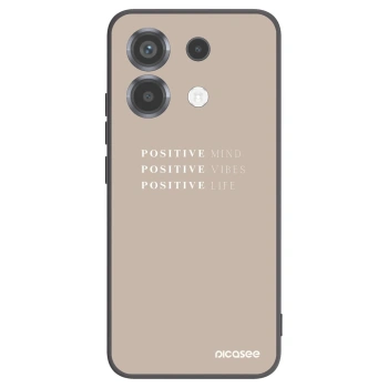 Picasee Μαύρη θήκη σιλικόνης για Xiaomi Poco X6 - Positive Vibes