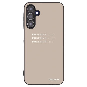 Picasee Μαύρη θήκη σιλικόνης για Samsung Galaxy A15 A155F 4G - Positive Vibes