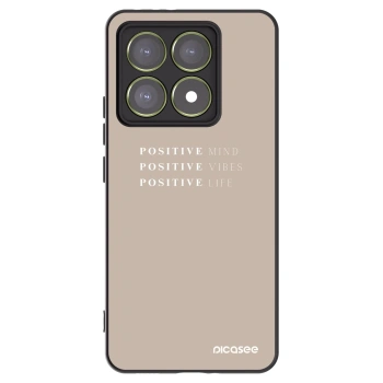 Picasee Μαύρη θήκη σιλικόνης για Xiaomi 14T - Positive Vibes