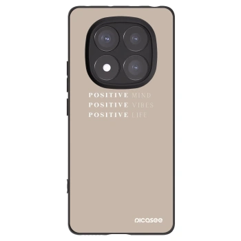 Picasee Μαύρη θήκη σιλικόνης για Xiaomi Redmi Note 14 Pro 5G - Positive Vibes