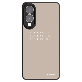 Picasee Μαύρη θήκη σιλικόνης για Samsung Galaxy S25 Edge 5G - Positive Vibes