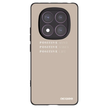 Picasee Μαύρη θήκη σιλικόνης για Xiaomi Redmi Note 14 Pro 4G - Positive Vibes