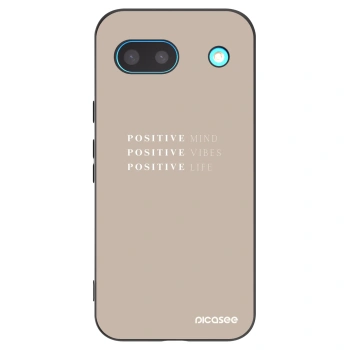Picasee Μαύρη θήκη σιλικόνης για Google Pixel 8a - Positive Vibes
