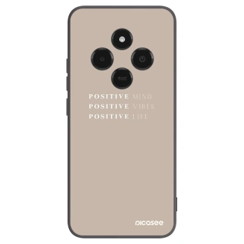 Picasee Μαύρη θήκη σιλικόνης για Xiaomi Poco C75 - Positive Vibes