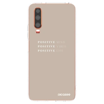 Picasee διαφανής θήκη σιλικόνης Huawei P30 - Positive Vibes