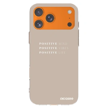 Picasee διαφανής θήκη σιλικόνης Apple iPhone 17 Pro Max - Positive Vibes