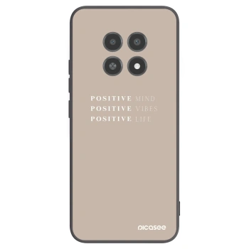 Picasee Μαύρη θήκη σιλικόνης για Realme 12X - Positive Vibes