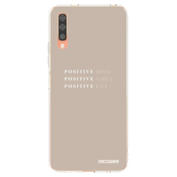 Picasee διαφανής θήκη σιλικόνης Samsung Galaxy A70 A705F - Positive Vibes