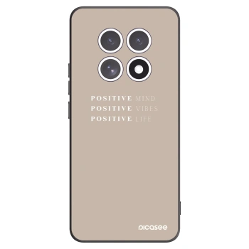 Picasee Μαύρη θήκη σιλικόνης για Xiaomi Redmi Note 15 - Positive Vibes