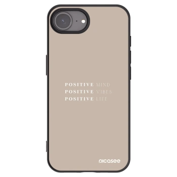 Picasee Μαύρη θήκη σιλικόνης για Apple iPhone 17e - Positive Vibes