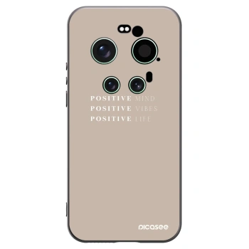 Picasee Μαύρη θήκη σιλικόνης για Xiaomi 17 Ultra - Positive Vibes