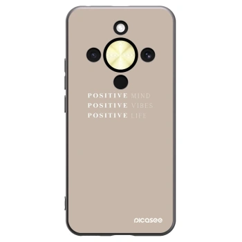 Picasee Μαύρη θήκη σιλικόνης για Honor Magic8 Lite 5G - Positive Vibes