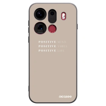 Picasee Μαύρη θήκη σιλικόνης για OPPO Find X9 Pro - Positive Vibes