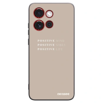 Picasee Μαύρη θήκη σιλικόνης για Motorola Edge 60 Neo 5G - Positive Vibes