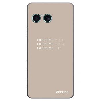 Picasee Μαύρη θήκη σιλικόνης για Sony Xperia 10 VII - Positive Vibes
