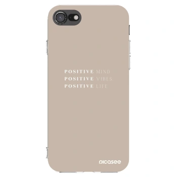 Picasee διαφανής θήκη σιλικόνης Apple iPhone 8 - Positive Vibes