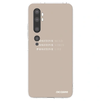 Picasee διαφανής θήκη σιλικόνης Xiaomi Mi Note 10 (Pro) - Positive Vibes