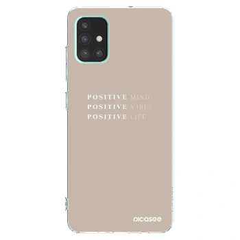 Picasee διαφανής θήκη σιλικόνης Samsung Galaxy A51 A515F - Positive Vibes