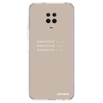 Picasee διαφανής θήκη σιλικόνης Xiaomi Redmi Note 9 Pro - Positive Vibes