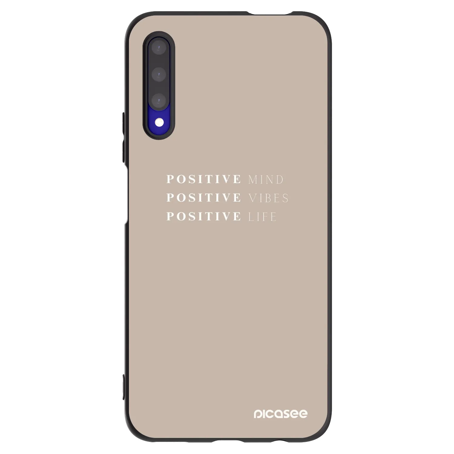 Picasee Μαύρη θήκη σιλικόνης για Honor 9X Pro - Positive Vibes