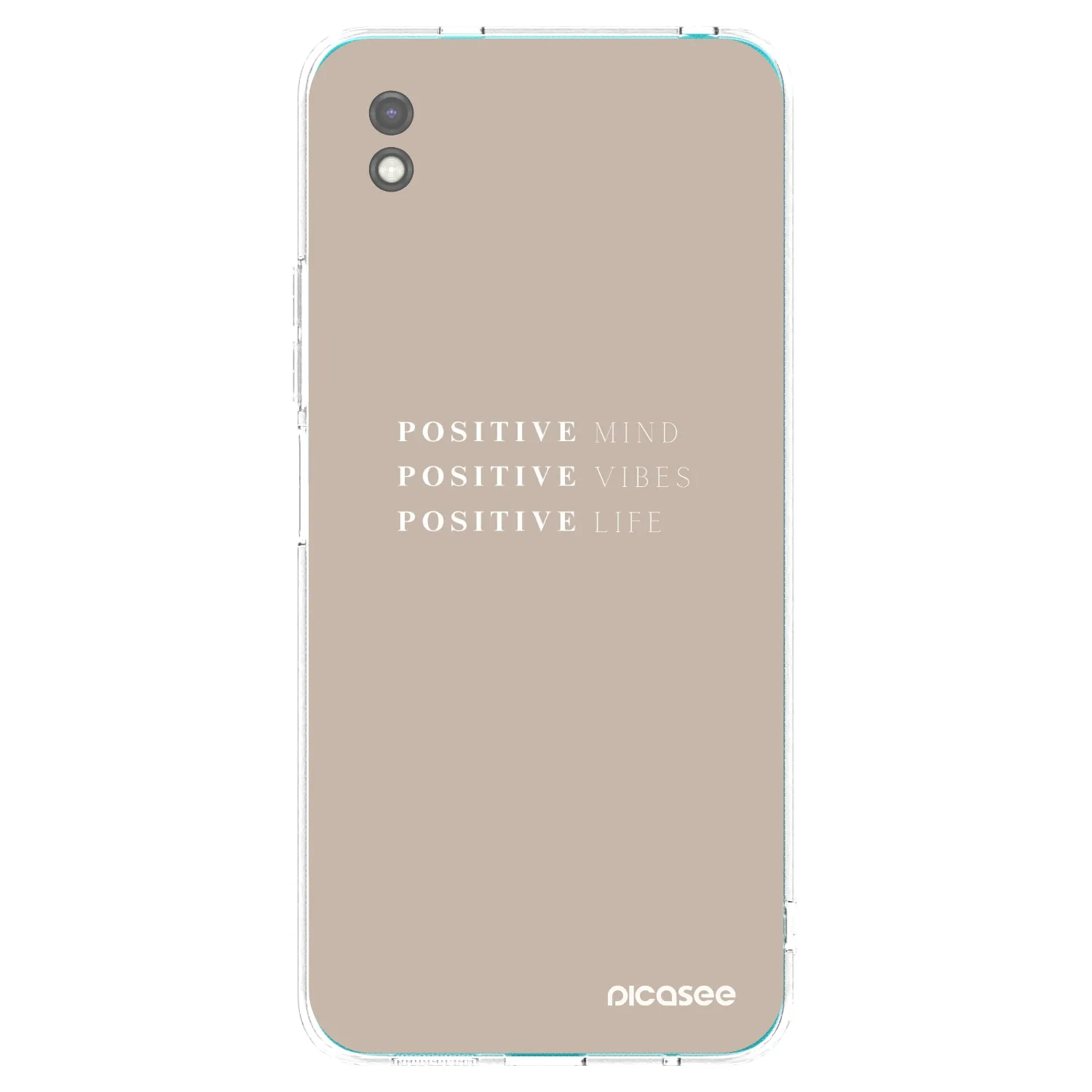 Picasee Μαύρη θήκη σιλικόνης για Xiaomi Redmi 9A - Positive Vibes