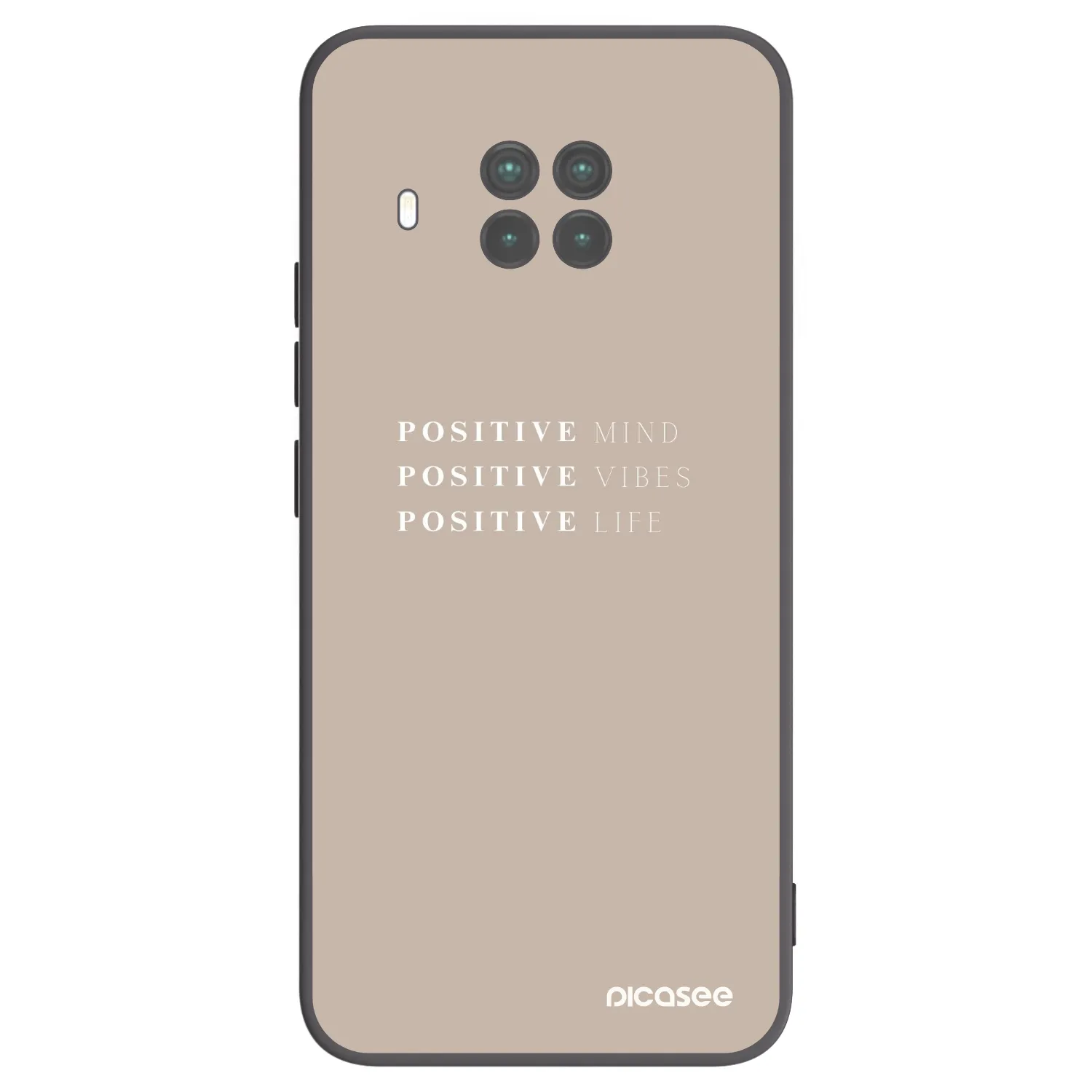 Picasee Μαύρη θήκη σιλικόνης για Xiaomi Mi 10T Lite - Positive Vibes