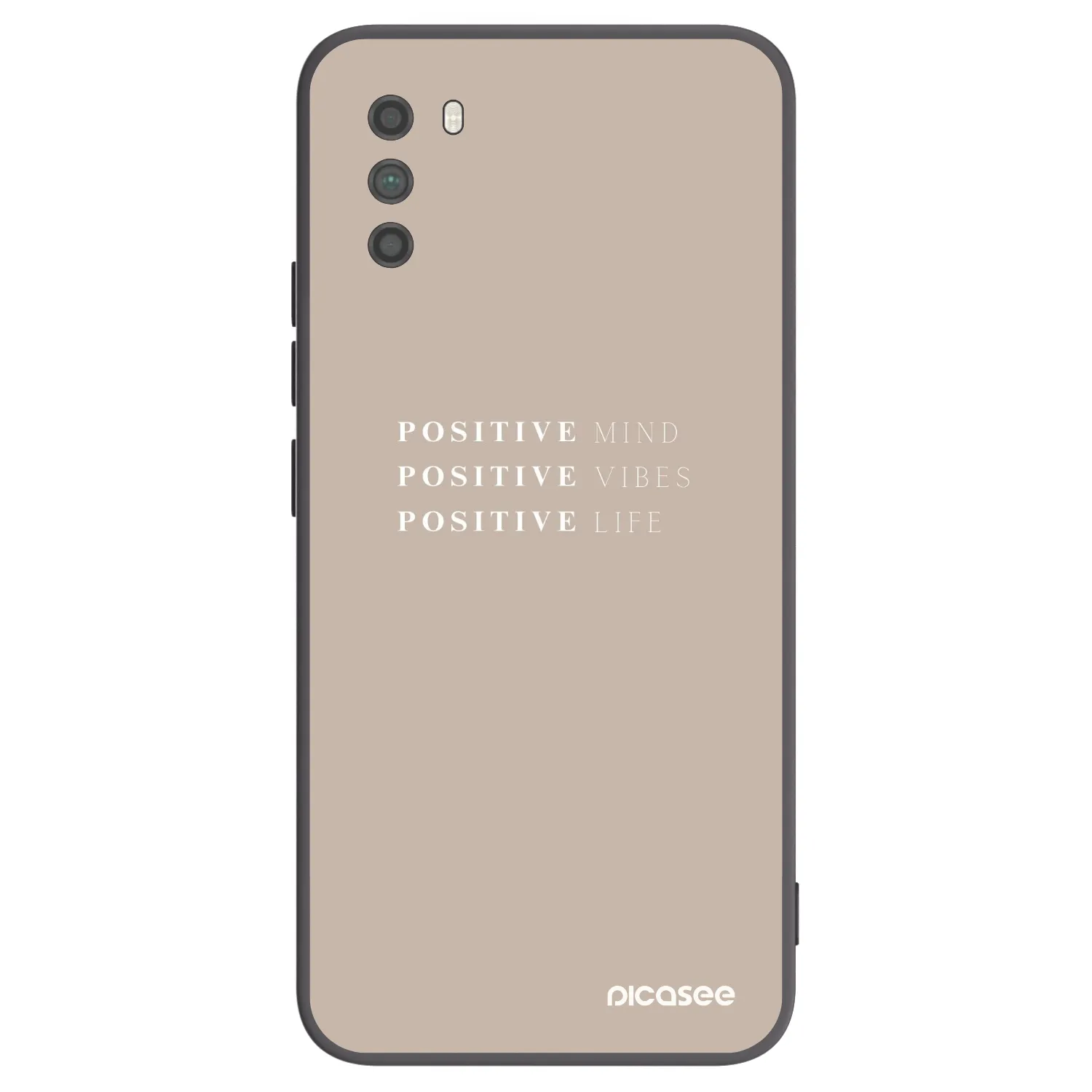 Picasee Μαύρη θήκη σιλικόνης για Xiaomi Poco M3 - Positive Vibes