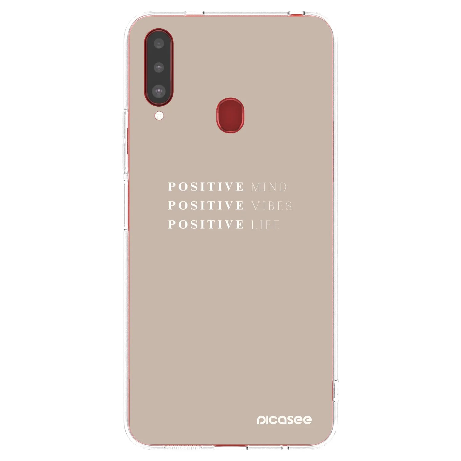 Picasee διαφανής θήκη σιλικόνης Samsung Galaxy A20s - Positive Vibes