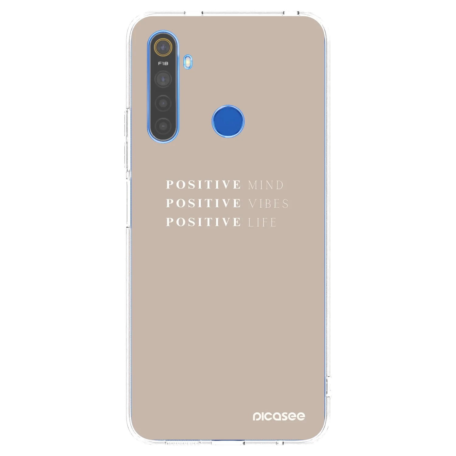 Picasee διαφανής θήκη σιλικόνης Realme 5 - Positive Vibes