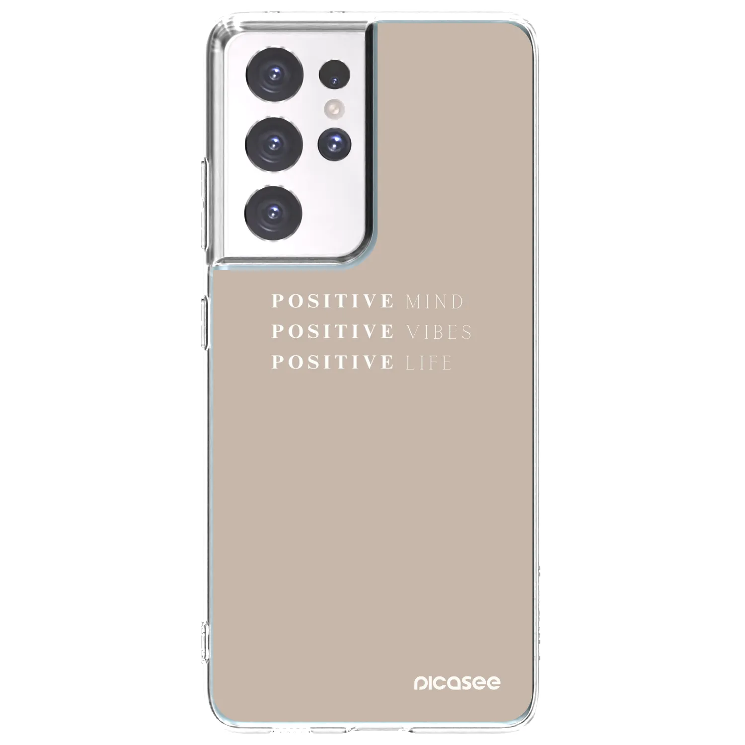Picasee διαφανής θήκη σιλικόνης Samsung Galaxy S21 Ultra 5G G998B - Positive Vibes