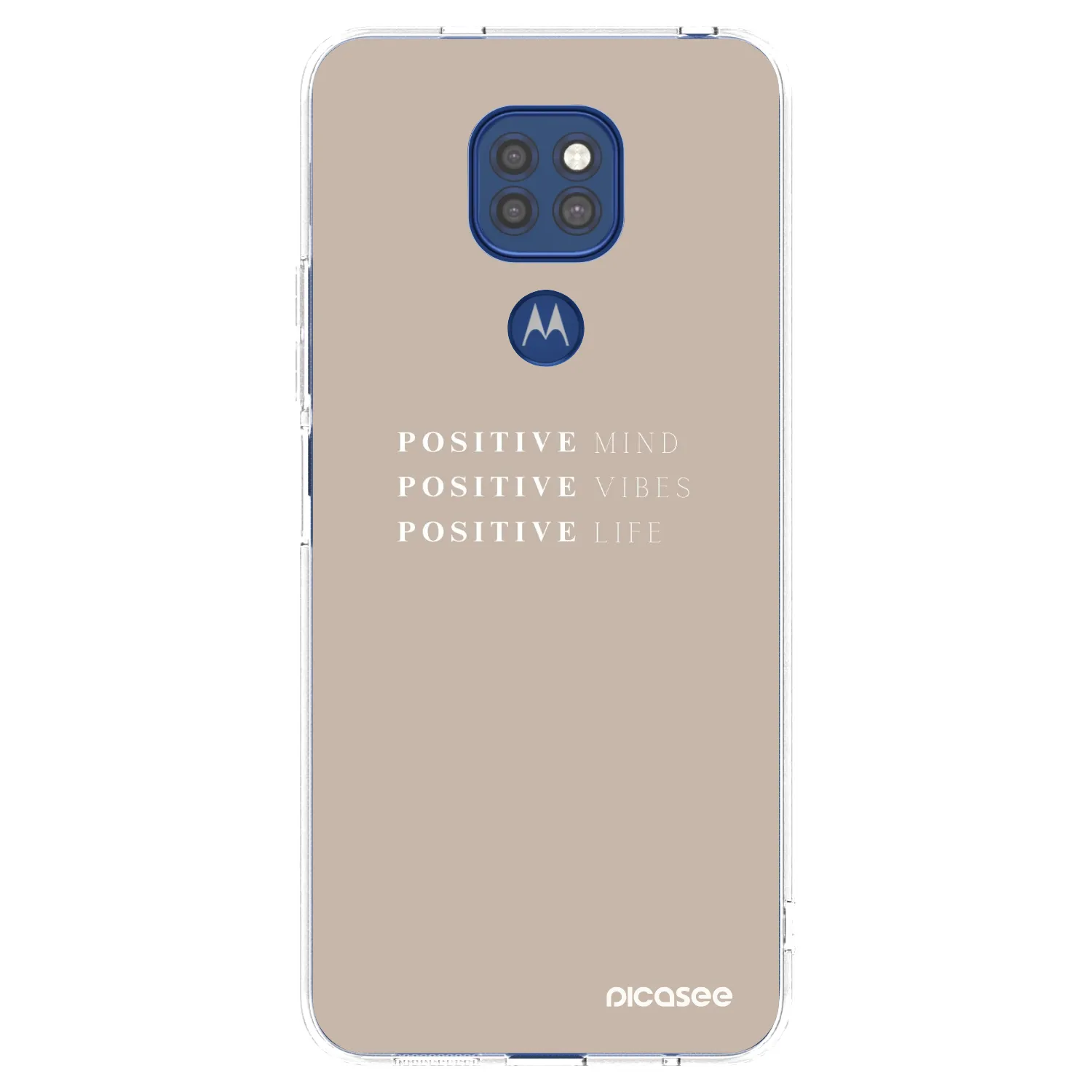 Picasee διαφανής θήκη σιλικόνης Motorola Moto G9 Play - Positive Vibes