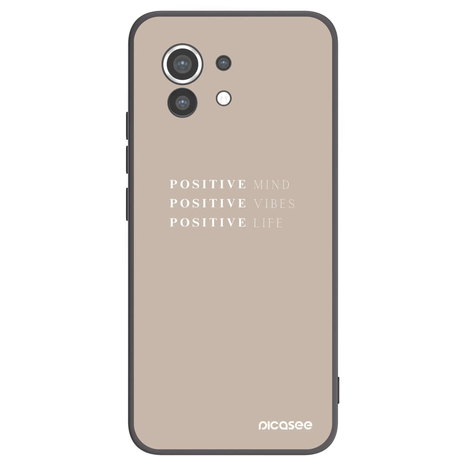 Picasee Μαύρη θήκη σιλικόνης για Xiaomi Mi 11 - Positive Vibes