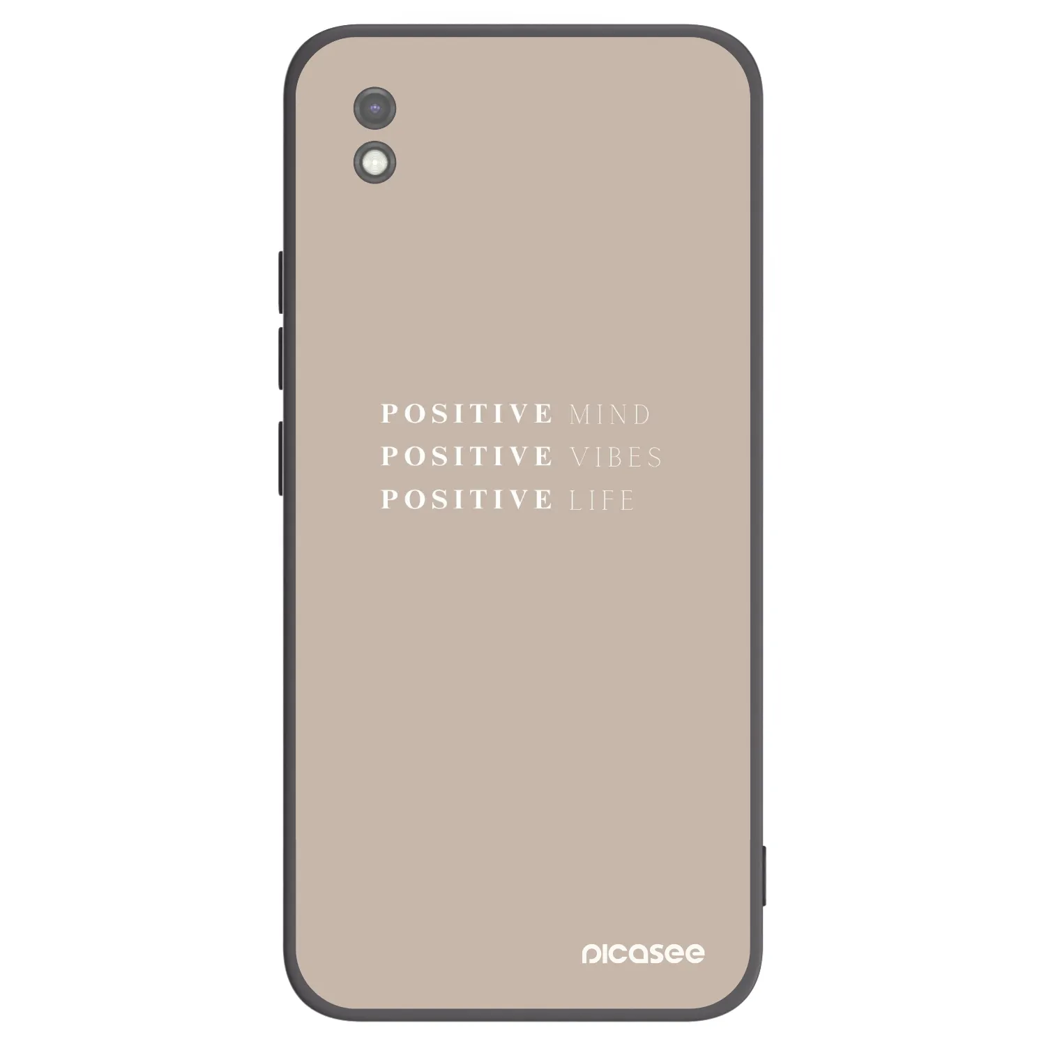 Picasee Μαύρη θήκη σιλικόνης για Xiaomi Redmi 9AT - Positive Vibes